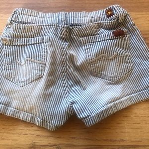 Girls 7 for all mankind shorts.